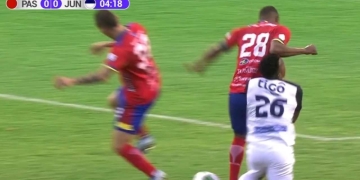 Los dos penales y la roja que no se cobraron en el Pasto vs. Junior