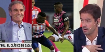 Ruggeri se burló de su colega por ver Junior vs. Santa Fe en Libertadores