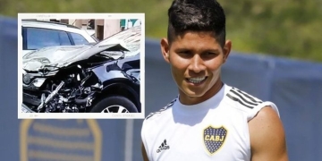 ¡Jorman Campuzano se accidentó de camino al entrenamiento con Boca Juniors!