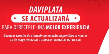 Aviso de Daviplata sobre actualización 18 de mayo