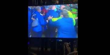 Bronca entre Nacional de Uruguay y Atlético Nacional