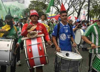 Las barras de varios equipos se unieron en Villavicencio