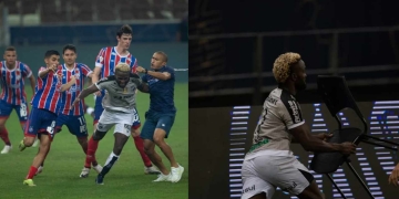 Stiven Mendoza protagonizó una batalla campal en el fútbol de Brasil