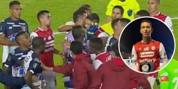 Alejandro Moralez, sus salvadas en la línea y los insultos de los hombres de Junior a los de Santa Fe