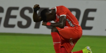 Santiago Moreno y su sentido gesto tras el gol a Atlético Mineiro