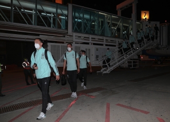 La Selección Argentina ya está en Barranquilla. Messi causó euforia entre hinchas