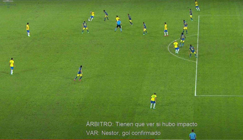 Audio del VAR. Así obraron los árbitros en la jugada del empate brasilero