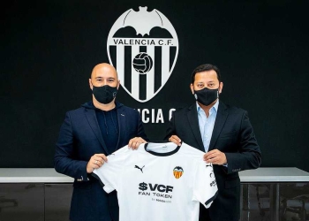 El Valencia de España lleva un Fan Token en su camiseta