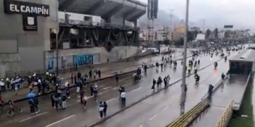 Hinchas de Millonarios protagonizaron enfrentamientos con el ESMAD tras la final