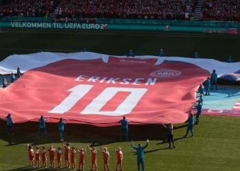 Monumental homenaje de Dinamarca para Eriksen