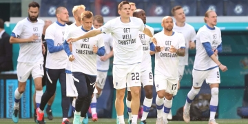 Noble gesto de los jugadores de Finlandia para Eriksen