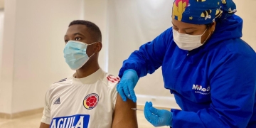 Jugadores de la Selección Colombia recibieron vacuna contra el COVID-19