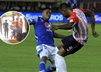 Luego de la derrota ante Millonarios, algunos jugadores de Junior se fueron de fiesta y playa