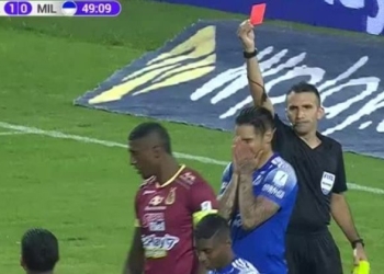 Decepción total en Millonarios: Expulsión tempranera para 'Chicho' Arango