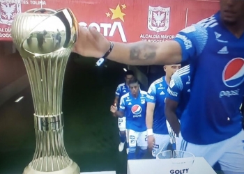Final Liga BetPlay: ¡El jugador de Millonarios que tocó el trofeo antes del partido!