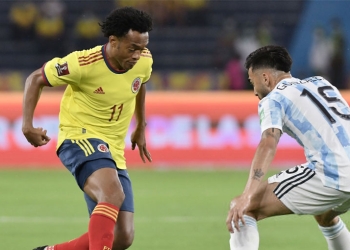 Cuadrado, asistencia y elogios por su partidazo ante Argentina