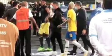 Miguel Borja: discusión en la cancha con Neymar y mensaje para los colombianos en Instagram