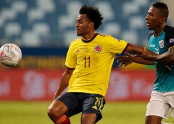 Juan Guillermo Cuadrado entre los mejores jugadores de la Copa América para Conmebol