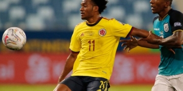 Juan Guillermo Cuadrado entre los mejores jugadores de la Copa América para Conmebol