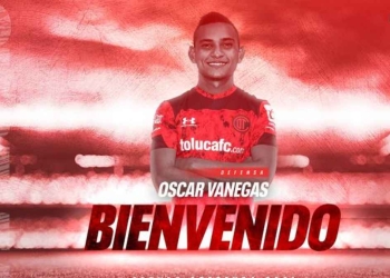 El colombiano Oscar Vanegas fue presentado oficialmente como refuerzo del Toluca FC