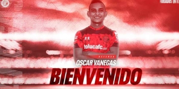 El colombiano Oscar Vanegas fue presentado oficialmente como refuerzo del Toluca FC
