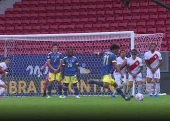 ¿Hace cuánto que Colombia no hacía gol de tiro libre?