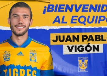 Tigres hizo oficial la llegada de Juan Pablo Vigón como su nuevo refuerzo