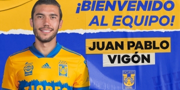 Tigres hizo oficial la llegada de Juan Pablo Vigón como su nuevo refuerzo