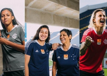 Camisetas adidas conmemorativas de mujer para 3 grandes de Brasil