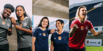 Camisetas adidas conmemorativas de mujer para 3 grandes de Brasil