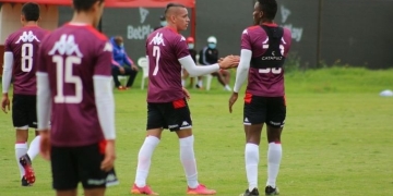 Neyder Moreno, goleador y figura con Santa Fe en la pretemporada