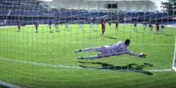 Eder Chaux, la figura del Junior en el primer tiempo ante América de Cali