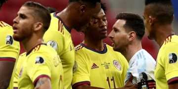 ¡Así respondió Yerry Mina a los desplantes de Leo Messi!