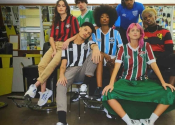 Umbro lanza colección vintage de clubes patrocinados en Brasil