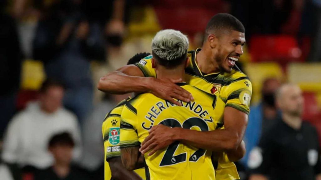 Cucho Hernández, 90 minutos y asistencia con Watford en la clasificación en EFL Cup