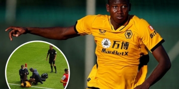 ¡La lesión que sacó a Yerson Mosquera en amistoso de Wolverhampton!