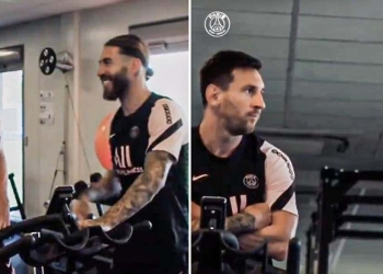 PSG: Así fue el encuentro entre Messi y Sergio Ramos