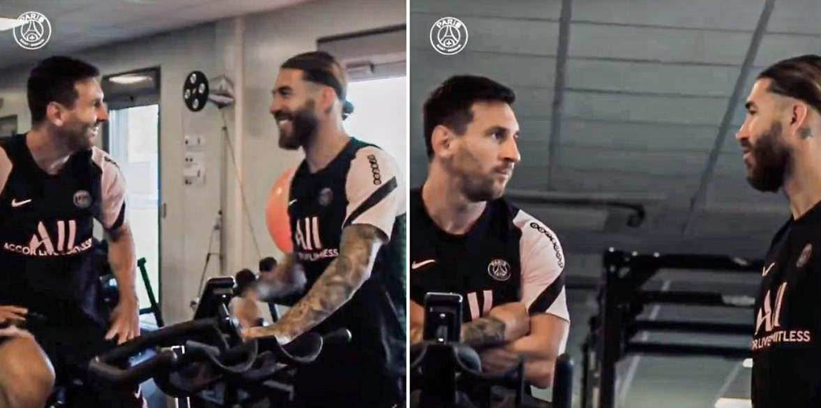 PSG: Así fue el encuentro entre Messi y Sergio Ramos
