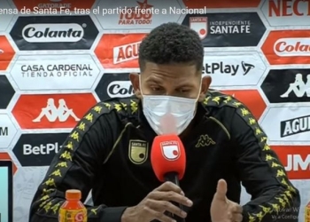 Lo que dijo Álex Mejía tras la derrota de Santa Fe ante Atlético Nacional