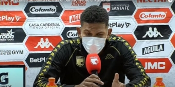 Lo que dijo Álex Mejía tras la derrota de Santa Fe ante Atlético Nacional