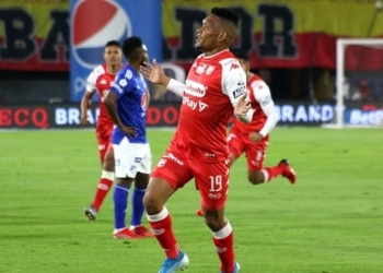 Ronaldo Dinolis: "Este gol y el triunfo se lo dedicamos a todos los hinchas de Santa Fe"