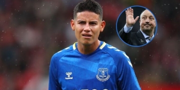 Rafa Benítez dejó los rodeos y se refirió a la salida de James del Everton