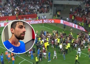 ¡Locura! Los hinchas de Nice que invadieron la cancha para golpear a jugadores del Marsella