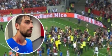 ¡Locura! Los hinchas de Nice que invadieron la cancha para golpear a jugadores del Marsella