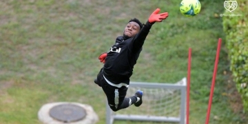 Primer entrenamiento de los colombianos en Rayo Vallecano