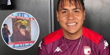 ¡Santa Fe contrató al hijo de Valenciano y así se emocionó al aire!