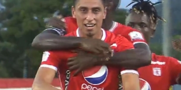 Mauricio Gómez en América de Cali: primer gol y desahogo