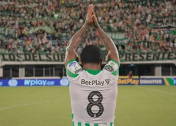 Dorlan Pabón, elogio y promesa a la hinchada de Atlético Nacional