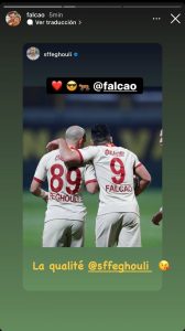 Así se despiden los compañeros del Galatasaray de Falcao García