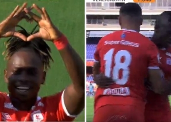 Déiner Quiñones: gol y sustitución obligada a los 30 minutos